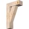 Ekena Millwork Traditional Block Smooth Bracket w/ Offset Brace, Douglas Fir, 7 1/2"W x 22"D x 34"H BKT0806X22X34TRA05SDF - alternate 1
